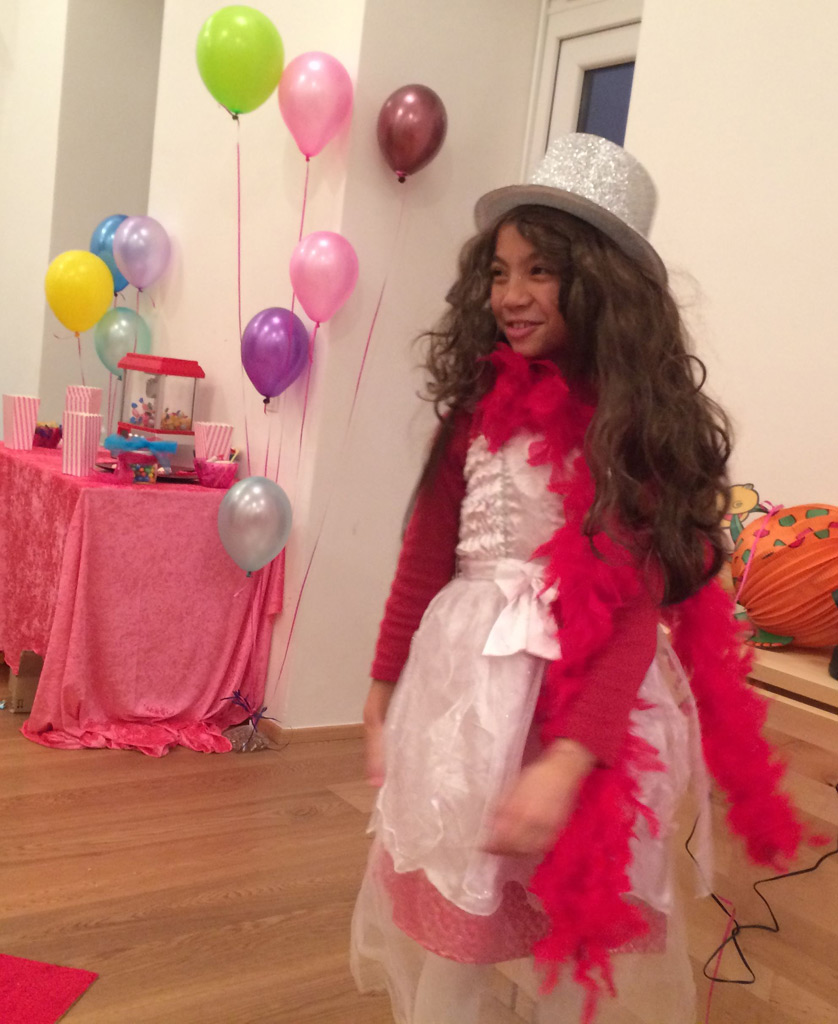 Prinzessin bei einer Kinderparty
